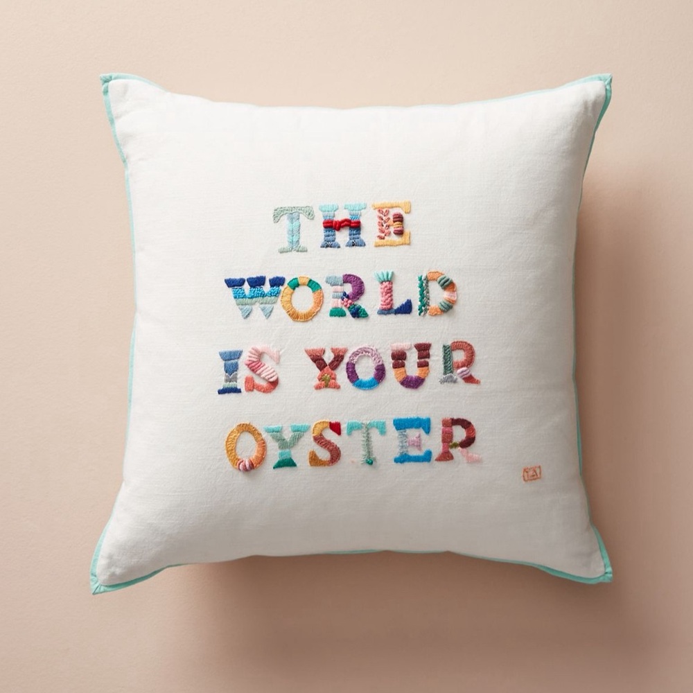 Anthropologie throw pillow